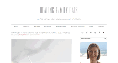 Desktop Screenshot of healingfamilyeats.com